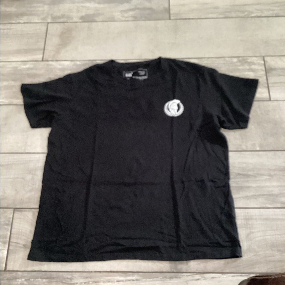 Classic Black Tee with Emblem 3XL #11
